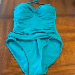 La Blanca Goddess  One Piece Gathered Swim Suit